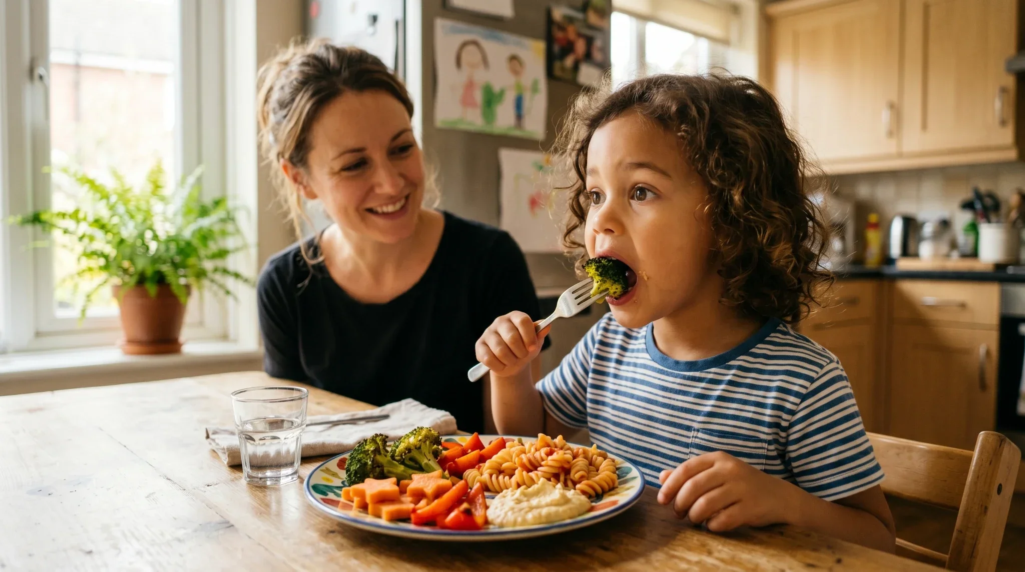 Your picky eater trying new foods